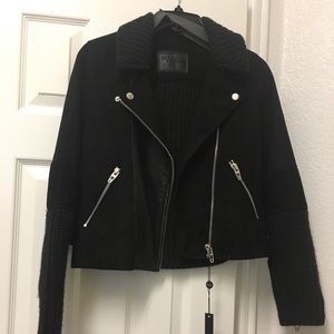 BLANKNYC  Black Suede Moro Jacket NWT